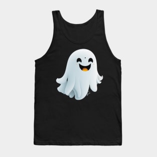 Cute and happy ghost Tank Top